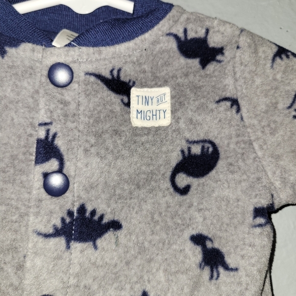 Child Of Mine 0-3 Months Dinosaur Button up Sweater - Picture 2 of 4